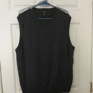 Van Heusen Dark Gray V-Neck Sweater Vest